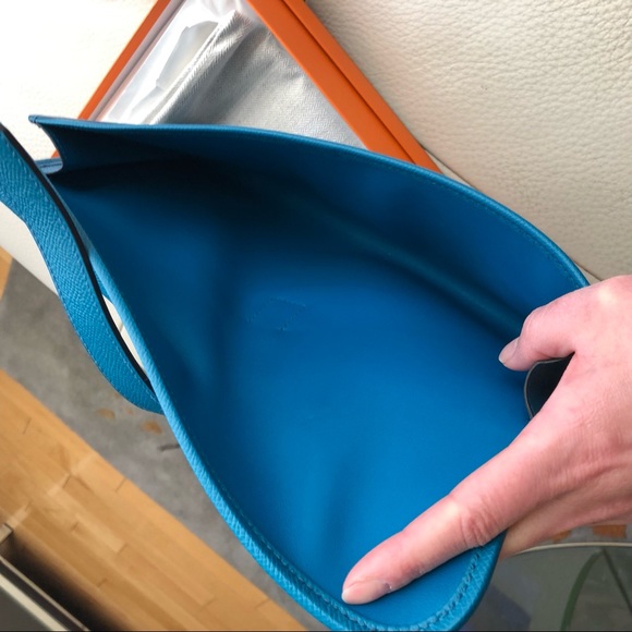 Hermès elan 29 jige blue Izmir - Picture 8 of 8